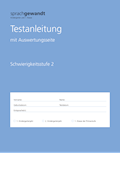 sprachgewandt KG und 1. Klasse Testanleitung Schwi