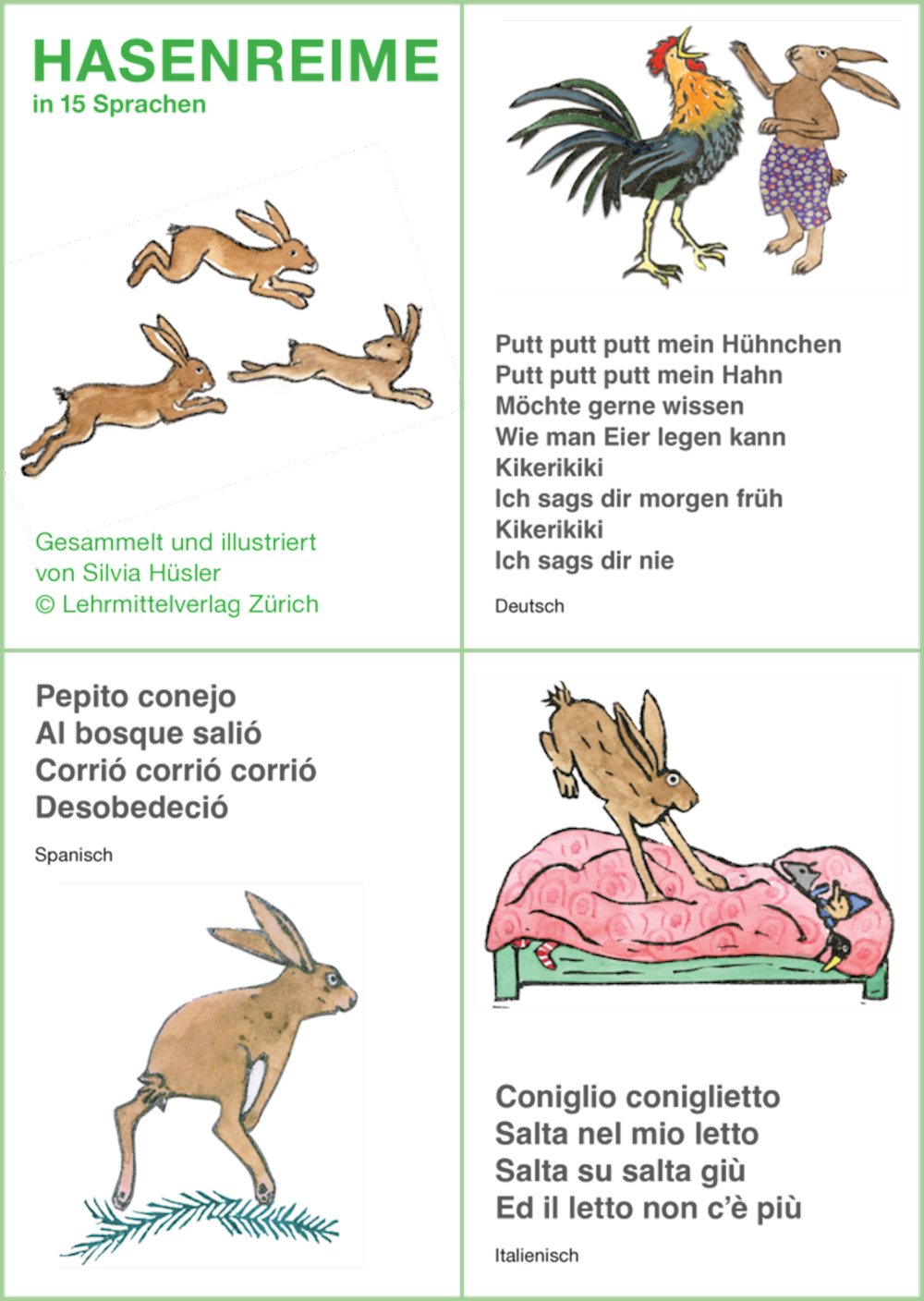 Hasenreime in 15 Sprachen