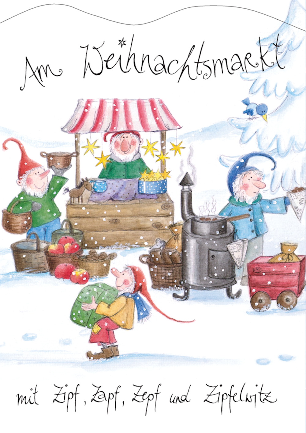 Am Weihnachtsmarkt mit Zipf, Zapf, Zepf und Zipfel