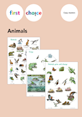 First Choice Animals Posters with Copy masters