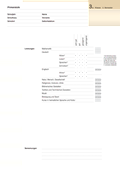 Zeugnis Primarstufe Kanton ZH 3. Klasse, 2. Semest